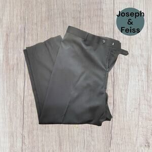 Joseph & Feiss Men’s 100% Wool Navy Blue Dress Pants Size 52R Flat Front